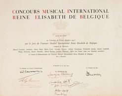 CONCOURS MUSICAL INTERNATIONAL REINE ÉLISABETH DE BELGI - Non Classés