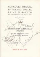 CONCOURS MUSICAL INTERNATIONAL REINE ÉLISABETH DE BELGI - Non Classificati