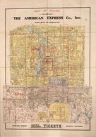 [CHINE] MAP OF PEKING. The American Express Co., Inc. G - Non Classés