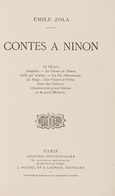 Émile ZOLA - Contes à Ninon. - Non Classificati