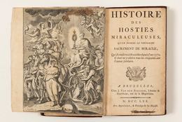 [BELGIQUE] [Henri GRIFFET ]- Histoire Des Hosties Mirac - Autres & Non Classés