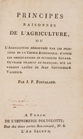 Jean GOTTSCHALK VALÉRIUS - Principes Raisonnés De L'agr - Sonstige & Ohne Zuordnung