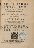 [Pellegrino Antonio ORLANDI ]- L'Abecedario Pittorico. - Other & Unclassified