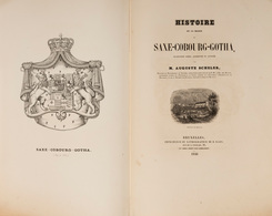 Auguste SCHELER - Histoire De La Maison De Saxe-Cobourg - Ohne Zuordnung