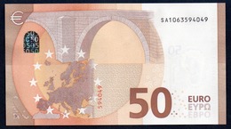 50 EURO ITALIA  SA  S005  Ch. "06"  - DRAGHI   UNC - 50 Euro