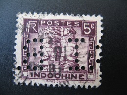 Perforé Perfin Indochine, Perforation :   BI2   à Voir - Andere & Zonder Classificatie