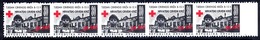 CROATIA 1993 Obligatory Tax :Red Cross Week Strip Of 5 Imperforate Vertically . MNH / **.  Michel  ZZM 26 - Croatie