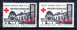 CROATIA 1993 Obligatory Tax :Red Cross Week Perforated And  Imperforate. MNH / **.  Michel  ZZM 26 - Croacia