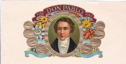 Sigarenkist Etiketten - Flor  DON Pablo Fina Tabacos PUROS Made In Belgium - Etiquettes