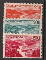 Saar - 1948 - Poste Aérienne PA N°Yv. 9 à 11 - Série Complète - Neuf Luxe ** / MNH / Postfrisch - Airmail