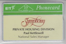 UNITED KINGDOM 1991 SYMPHONY PRIVATE HOUSING DIVISION PAUL KETTLEWELL MINT - BT Souvenir