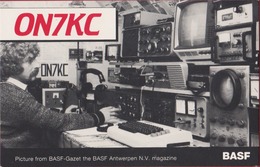 QSL Card Amateur Radio Funkkarte Antwerpen BASF Kiel Gazet Van Antwerpen - Radio Amateur