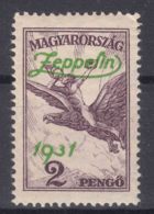 Hungary 1931 Zeppelin Mi#479 Mint Never Hinged - Unused Stamps