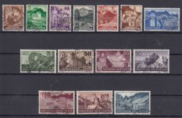 Liechtenstein 1937 Pictorials Mi#156-169 Used - Gebruikt