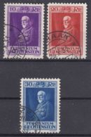 Liechtenstein 1933 Mi#122-124 Used - Oblitérés