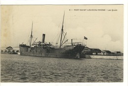 Carte Postale Ancienne Port Saint Louis Du Rhône - Les Quais - Bateau, Cargo - Saint-Louis-du-Rhône
