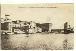 Carte Postale Ancienne Port Saint Louis Du Rhône - Moulins De Paris - Minoteries, Industrie - Saint-Louis-du-Rhône