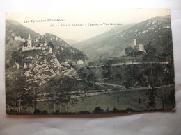 Carte Postale Vallée D'Ossau - Castets (38) Vue Generale (Petit Format Oblitérée 1905 Timbre 10 Centimes) - Castets