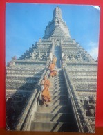 TEMPLE Of The Dawn Buddhist Monks CARTOLINA Viaggiata Storia Postale - Buddismo