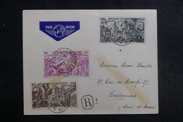 SAINT PIERRE & MIQUELON - Enveloppe En Recommandé Pour La France En 1947, Affranchissement Plaisant - L 42023 - Storia Postale