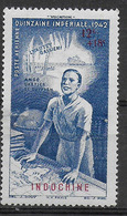 INDOCINA - 1942 - POSTA AEREA - QUINZAINE IMPERIALE - NUOVO MH *( YVERT AV 23 - MICHEL 266) - Poste Aérienne
