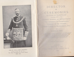 Vrijmetselarij, Franc-Maçonnerie, Director Of Ceremonies, Duties And Responsibilities, 1932, COLLECTORS!!!! - Spiritualismus