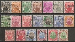 MALAYA - JOHORE 1949 - 1952 SET SG 133/147 FINE USED Cat £60 - Johore