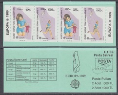 Europa Cept 1989 Northern Cyprus Booklet ** Mnh (44481) - 1989