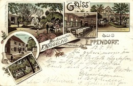 EPPENDORF, Bochum, Mehrbildkarte, Restaurant F. Niggeling (1899) Litho-AK - Bochum