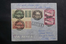 CONGO BELGE - Enveloppe Par Vol Aérien Elisabethville / Bruxelles En 1935, Affranchissement Plaisant - L 42108 - Covers & Documents