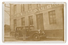 CAFE HOTEL A BELLE VUE Carte Photo Devanture Automobile Beau Plan - Te Identificeren