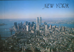 USA  - Postcard Unused  - New York City - Aerial View Of Lower New York Skyline - Panoramic Views