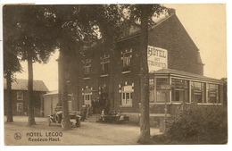 RENDEUX-HAUT - Hôtel Lecoq. Arrêt Du Tram.Oblitération Melreux-Hotton 1927, Oldtimer. - Rendeux