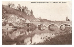 Cpa 28 Montigny-le-Gannelon - Le Pont Sur Le Loir - Montigny-le-Gannelon