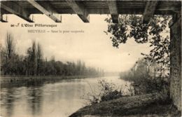 CPA Val-d'Oise NEUVILLE Sous Le Pont Suspendu (983236) - Neuville-sur-Oise