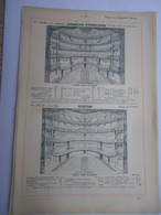 Liste Et Plans Des Salles De Théâtres De Paris Comédie Française Odéon Opéra Bouffes-Parisiens Apollo - Cabarets Bals - Other Plans