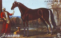 Télécarte Japon * 110-212106 * CHEVAL * HORSE  * PEINTURE FRANCE * ART (2390)  Japan * Phonecard * KUNST TK - Peinture