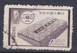 Taiwan 1958 Mi. 315    0.50 ($) Verfassung Scale Waage Wahlurne - Gebraucht