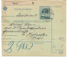 1520o: Heimatbeleg Alte Paketkarte Wörgl Nach Hopfgarten Aus 1914 - Wörgl