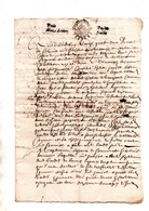 Generalite De Bordeaux.12 Deniers.1680. - Gebührenstempel, Impoststempel