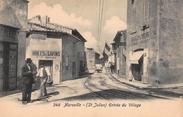 CPA Marseille ( St Julien ) Entrée Du Village - Saint Barnabé, Saint Julien, Montolivet