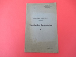 Livret/ Technique Sanitaire/ Ventilation Secondaire/Extrait De La Construction Moderne/MAHUL/ Vers 1930-1950  LIV172 - Bricolage / Technique