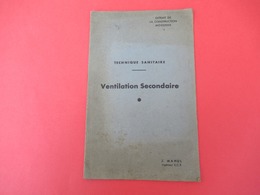 Livret/ Technique Sanitaire/ Ventilation Secondaire/Extrait De La Construction Moderne/MAHUL/ Vers 1930-1950  LIV172 - Knutselen / Techniek