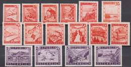 Österreich 1947 Nr.838 - 853 * Falzspur. Landschaften ( A335) Günstige Versandkosten - 1945-60 Unused Stamps