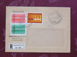 Luxemburg 1971 Registered FDC Cover Luxembourg To (?) Belgium - Europa CEPT - Christian Workers Union - Grand Duke Jean - Briefe U. Dokumente