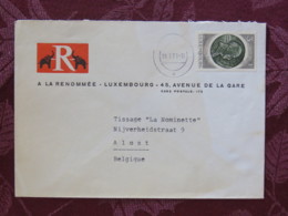 Luxemburg 1972 Cover Luxembourg To Belgium - Robert Schuman - Elephant Logo - Cartas & Documentos