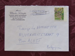 Luxemburg 1981 Cover Luxembourg To Belgium - Plane Gliders - Lettres & Documents