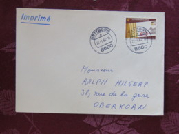 Luxemburg 1982 Cover Bettborn To Oberkorn - Postal Code - Briefe U. Dokumente