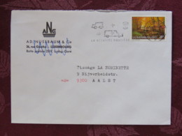 Luxemburg 1982 Cover Luxembourg To Belgium - Forest Painting - Road Safety Slogan - Lettres & Documents
