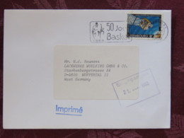 Luxemburg 1983 Cover Luxembourg To Germany - Communication Year - Satellite - Basket Ball Slogan - Storia Postale